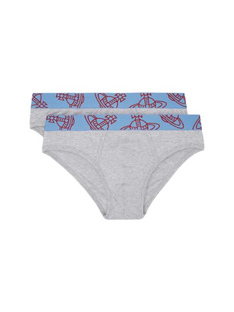 Vivienne Westwood Two-Pack Gray Slip Band Briefs