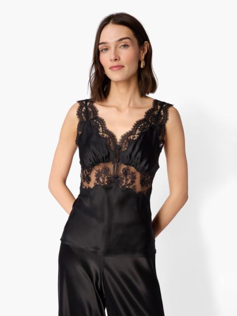 CAMI NYC ADA SILK CAMISOLE BLACK
