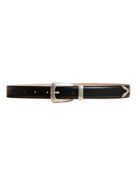 KHAITE Women's The Benny Leather Belt - Black