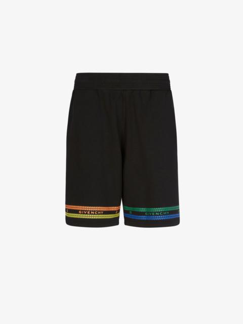 Givenchy GIVENCHY multicolored Chain printed bermuda shorts