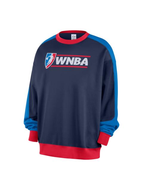 Nike Nike WNBA 30th Fleece Crew 'Midnight Navy Action Red Light Photo Blue White' IF4410-410