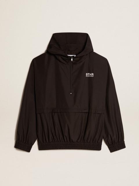 Golden Goose Black windbreaker with hood