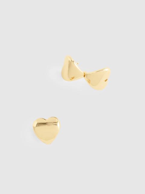 Madewell Heart Huggie Hoop Earrings