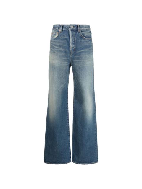 SAINT LAURENT high-waisted bootcut jeans