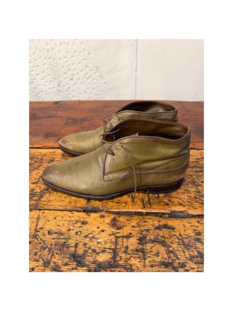 Berluti Berluti Green Leather Chukka Boots