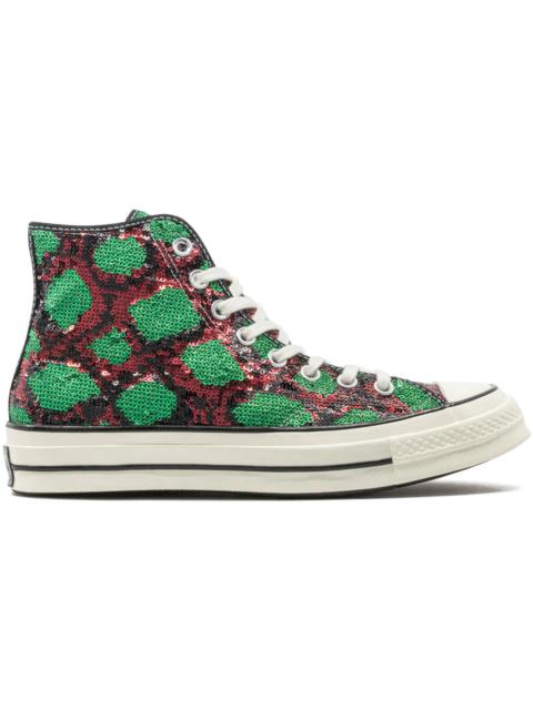 Converse Converse Chuck Taylor All Star 70 Hi Snake Pattern Red Green