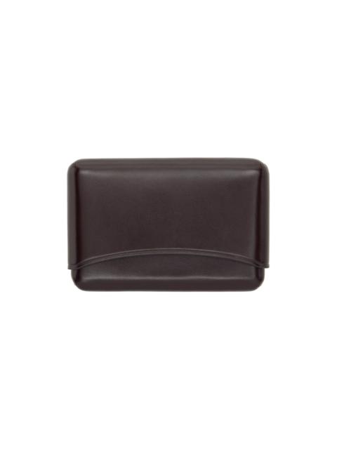 Lemaire Brown Molded Card Holder