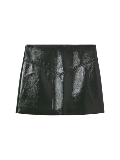 vinyl mini skirt