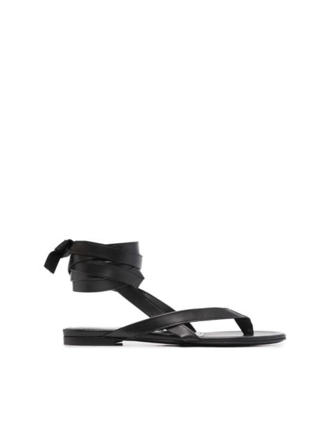 ankle-strap flat sandals
