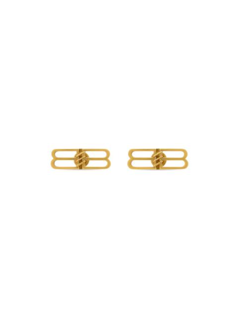 BALENCIAGA Women's Bb Icon Earrings in Gold