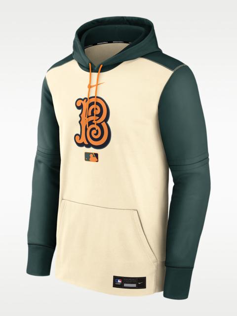 Nike Baltimore Orioles Authentic Collection City Connect Men's Nike Therma MLB Pullover Hoodie