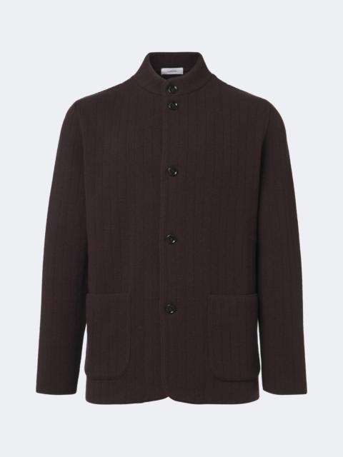 LARDINI Knitted wool and cashmere blazer