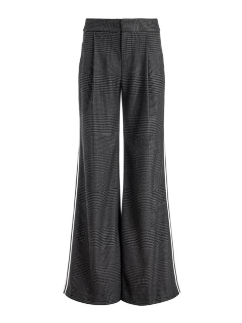 Alice + Olivia ERIC MID RISE PANT WITH RACING STRIPE