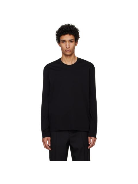 Jil Sander Black Logo Flag Long Sleeve T-shirt