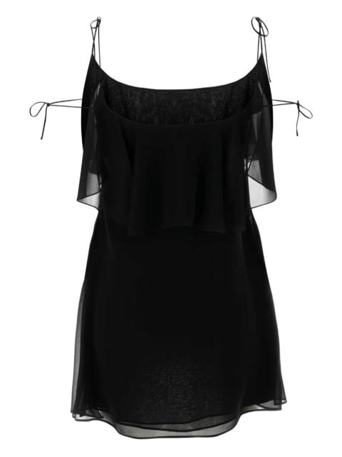 SAINT LAURENT ruffled-detail dress