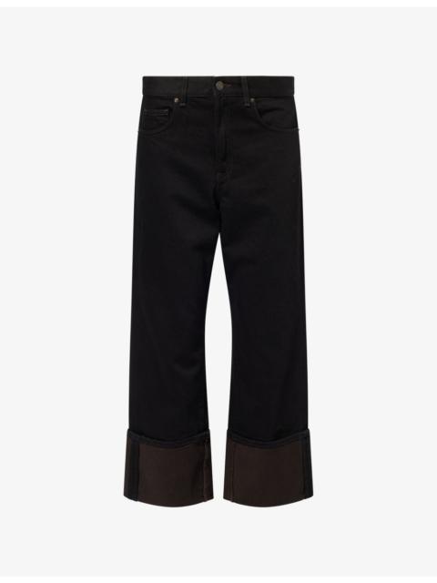 ME+EM Authentic Turn-Up Straight-Leg Denim Jeans