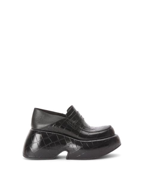 Loewe Wedge slip on loafer in calfskin