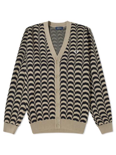 Fred Perry Fred Perry Jacquard Knit Cardigan