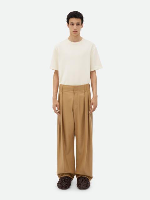 Bottega Veneta Leather Pleated Pants