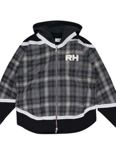 Rhude Hockey Hybrid Zip-UP Hoodie "Grey" RHD MHDS 1955 GRY