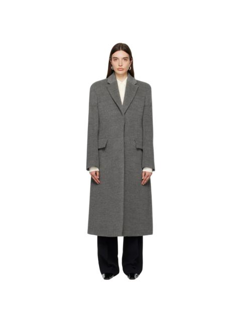 Jil Sander Gray Vented Coat