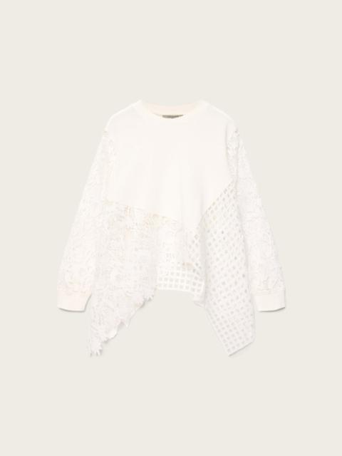 ALLSAINTS MALORIE ASYMMETRICAL LONG SLEEVE TOP