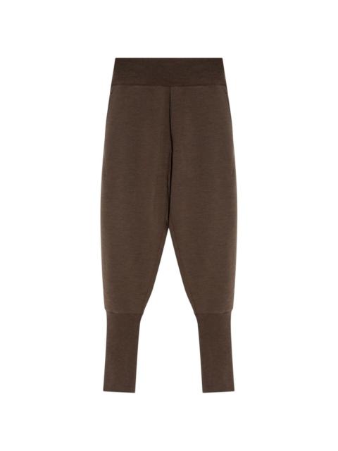 ribbed-trim trousers