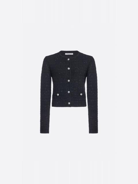 Alessandra Rich SEQUIN KNIT CARDIGAN
