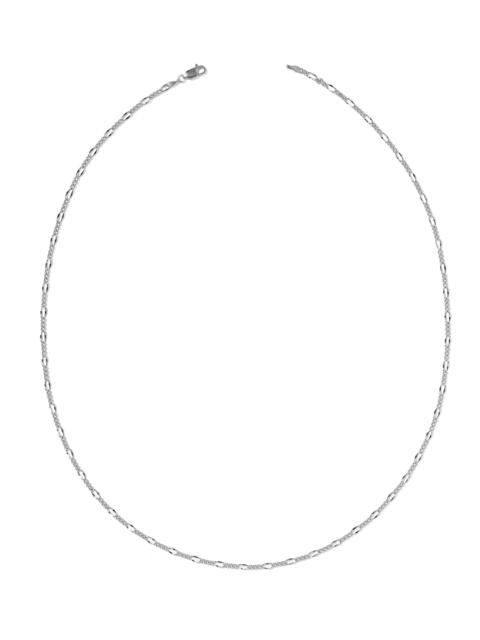 KENDRA SCOTT Thin Figaro Oxidized Sterling Silver Chain Necklace