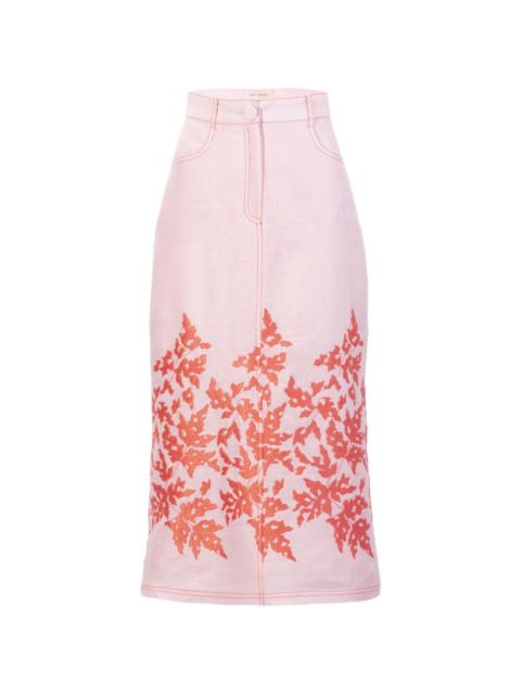 SILVIA TCHERASSI Layan midi skirt