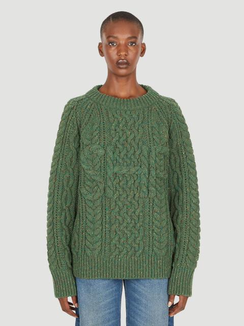 SKY HIGH FARM WORKWEAR Cable Knit Sweater