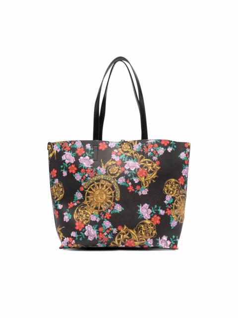 VERSACE JEANS COUTURE floral-print tote bag