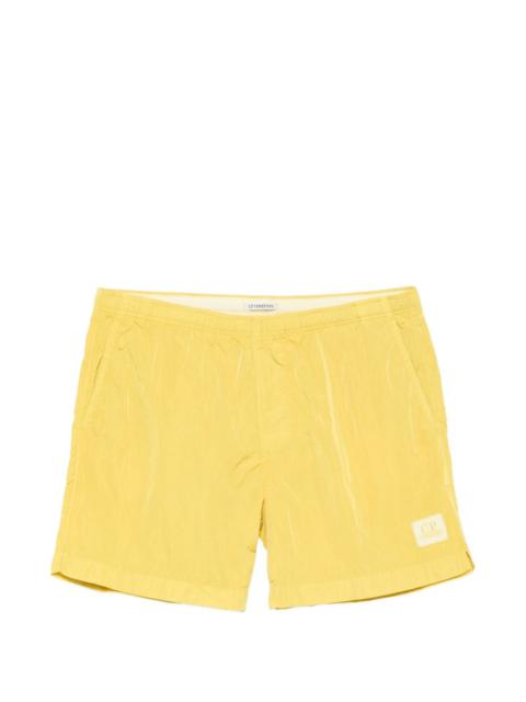 C.P. Company logo-patch swim shorts