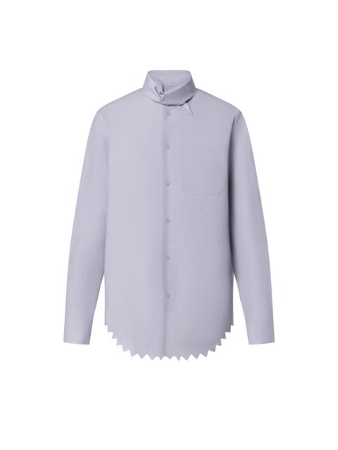 Louis Vuitton Knotted Collar Long-Sleeved Shirt