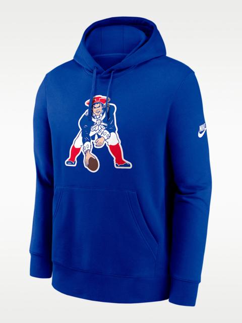 Nike New England Patriots Club Logo Men's Nike NFL Pullover Hoodie