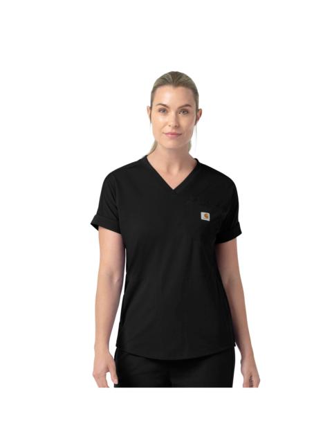 Carhartt Women's Force Cross-Flex Knit V-Neck Scrub Top