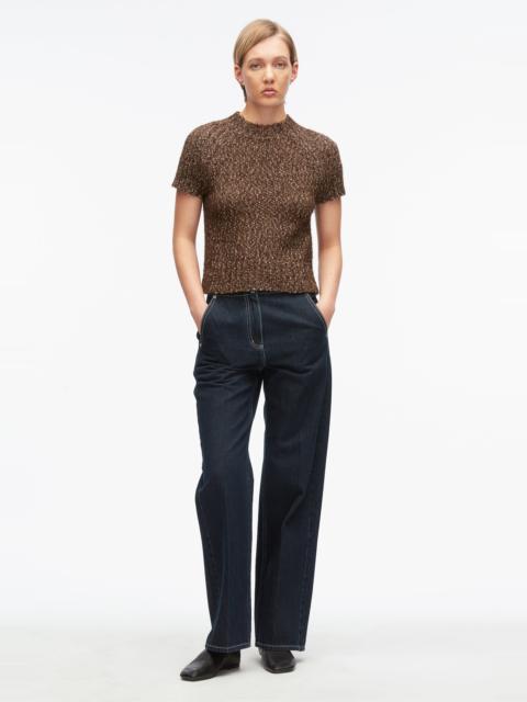 3.1 Phillip Lim Marled Wool Mockneck Tee