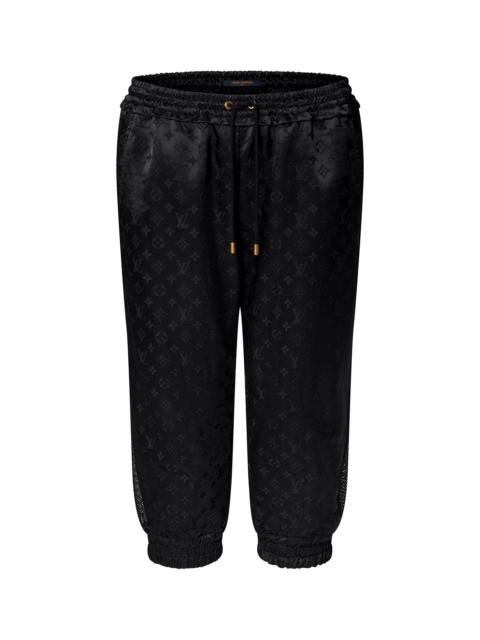 Louis Vuitton Shiny Monogram Cropped Jogging Pants