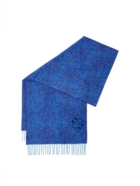 Loewe Anagram scarf in wool and cashmere