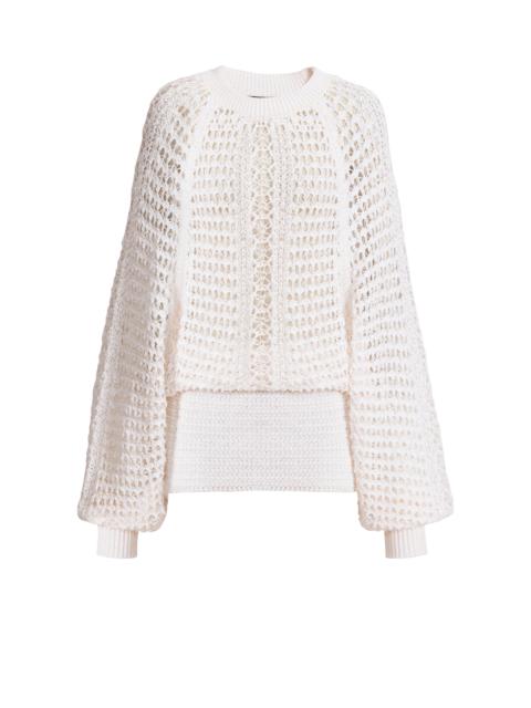 Balmain Short crochet lace dress