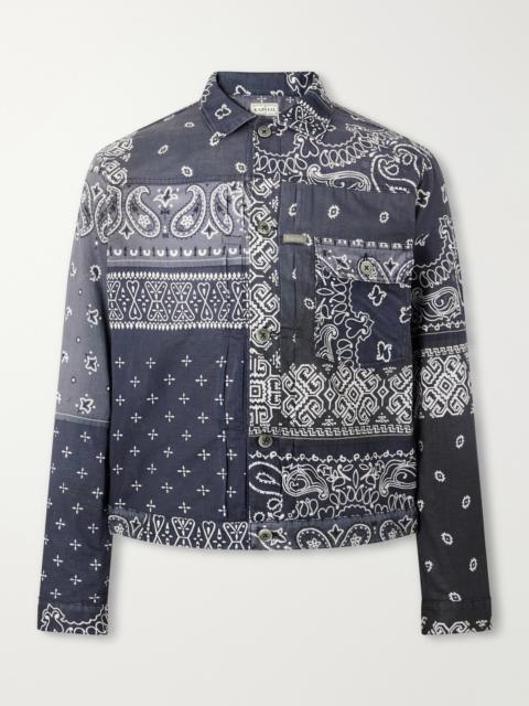 Kapital Bandana-Print Patchwork Cotton Overshirt