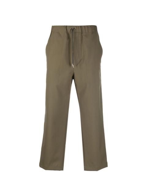 drawstring-waist cropped pants