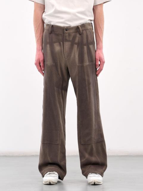 JiyongKim Sun-Bleached Double Knee Pants
