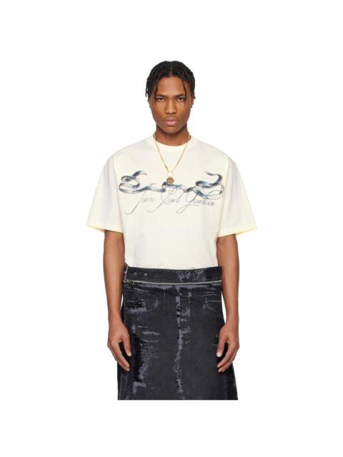 Jean Paul Gaultier Off-White 'The Oversized Tattoo Ruban' T-shirt