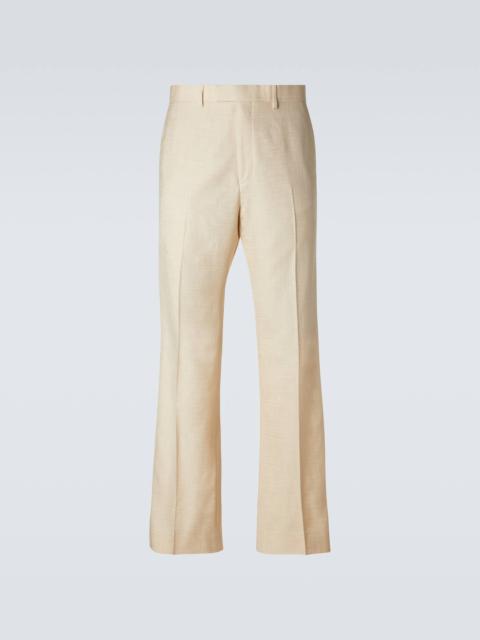 WALES BONNER Alto satin-trimmed flared pants