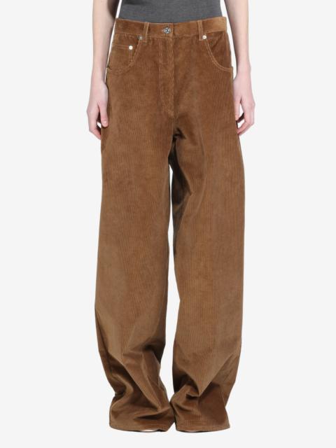 N°21 WIDE-LEG VELVET TROUSERS