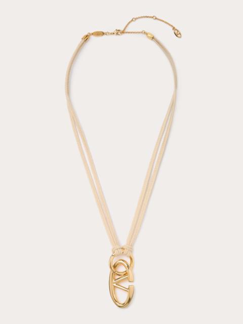 Valentino VLOGO THE BOLD EDITION ROPE AND METAL NECKLACE