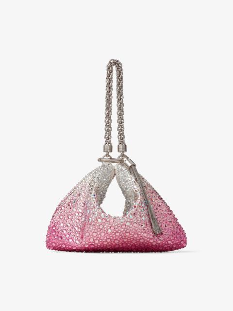 JIMMY CHOO Callie
Candy Pink Dégradé Satin Bag with Crystals