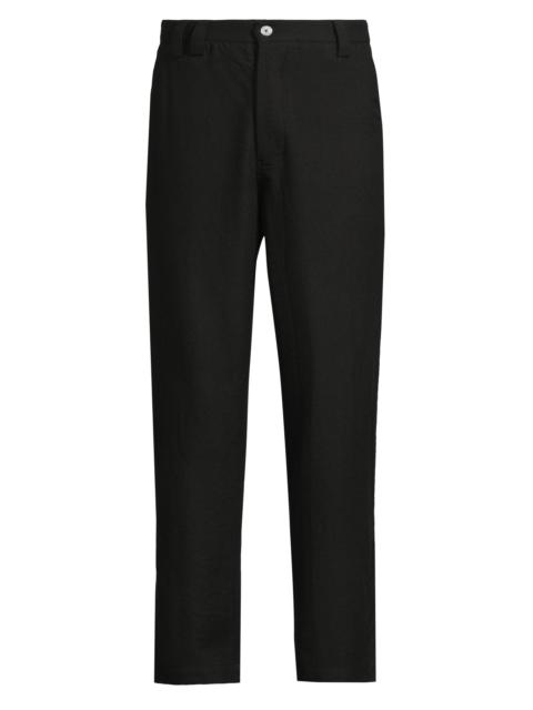 The Elder Statesman Men's Regular-Fit Cashmere-Wool Pants - Black