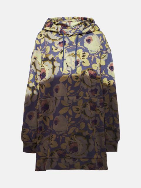 Hasper floral cotton hoodie dress